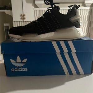 Adidas Black and White Athletic Shoes